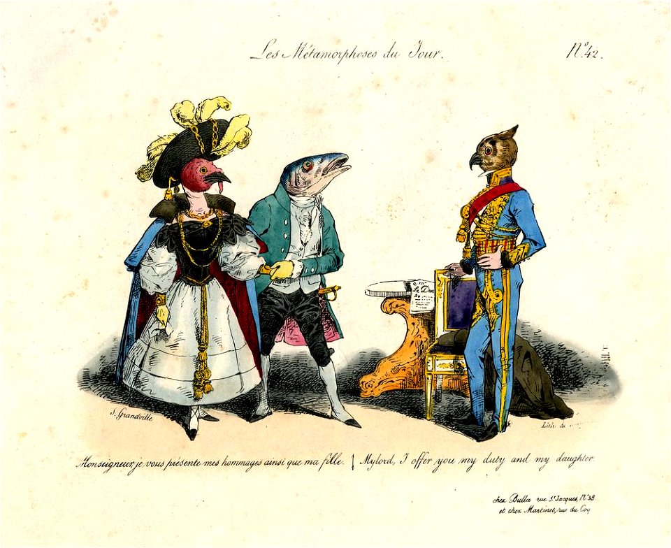 Monseigneur, je vous présente mes hommages ainsi que ma fille (BM 1886,1012.266)