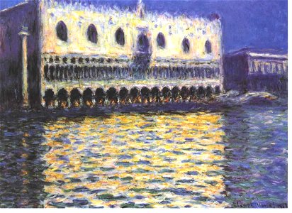 Monet - Der Dogenpalast in Venedig