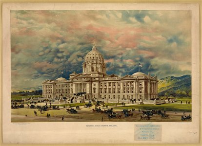 Montana state capitol building - litho. by W.E. Stephens & Co., 716 Locust St., St. Louis. LCCN2006677661