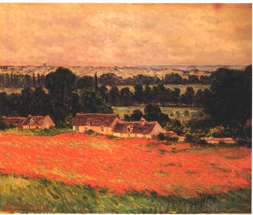 Monet - Mohnblumen bei Giverny - 1895