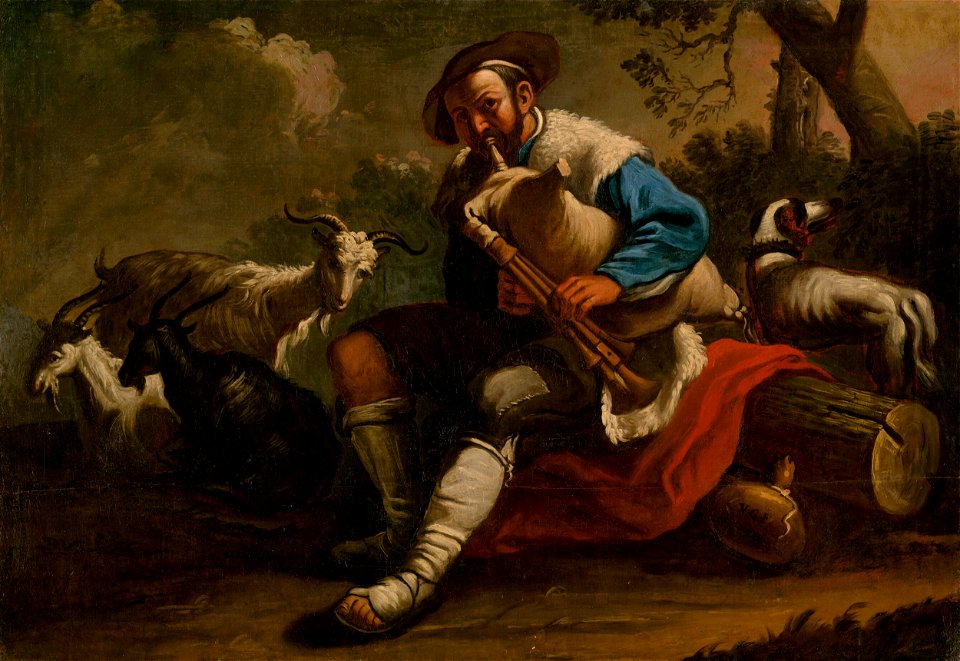 Monogramista V. G., z polovice 18. storočia Nemecký maliar - Pastier so stádom - O 1800 - Slovak National Gallery