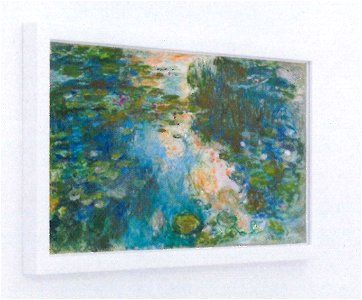 Monet-Water-lily-pond-Chichu-museum-2. Free illustration for personal and commercial use.