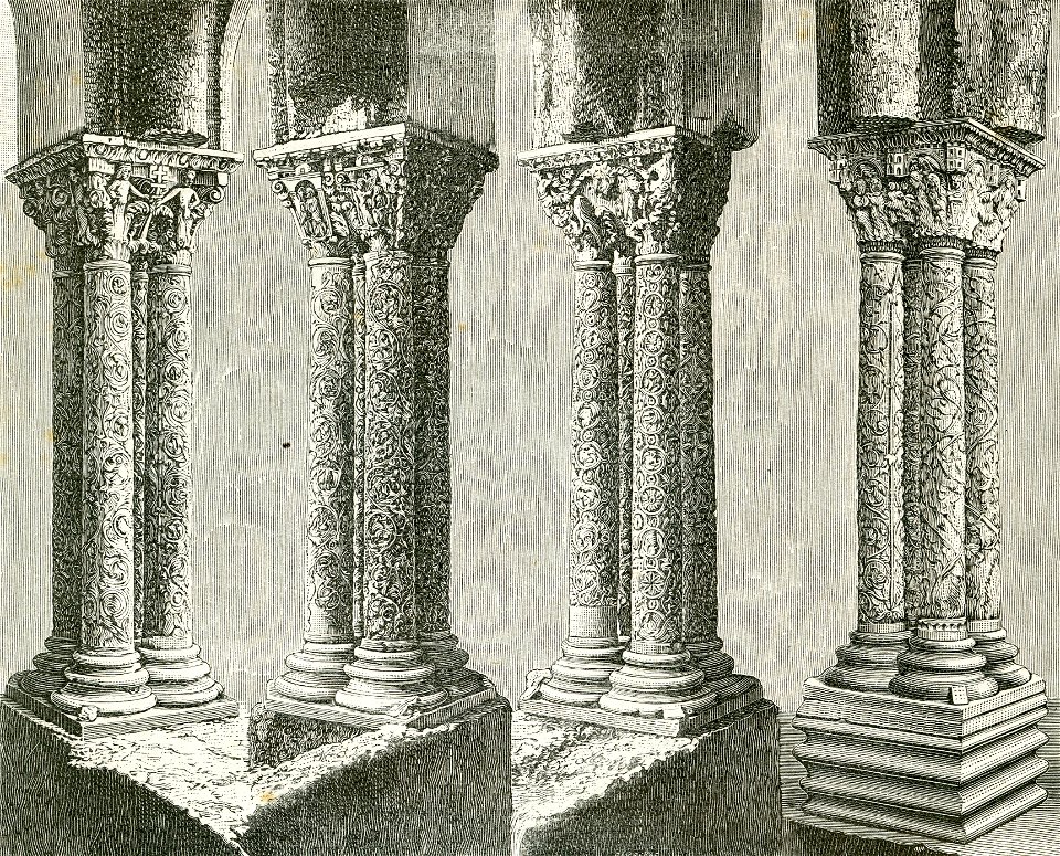 Monreale colonne del chiostro