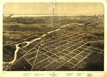 Monroe, Monroe Co., Michigan 1866. LOC 73693438