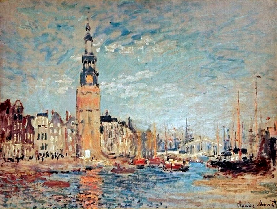 Monet w307 view of the Montalban Tower, Amsterdam