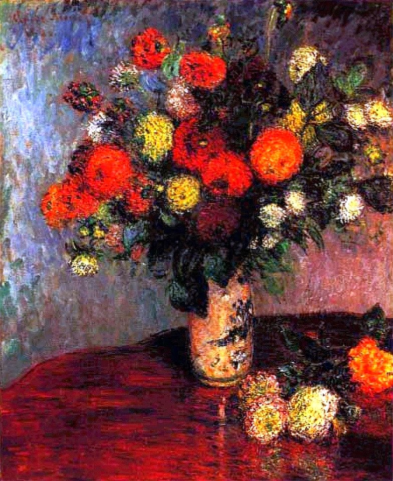 Monet w625 dahlias