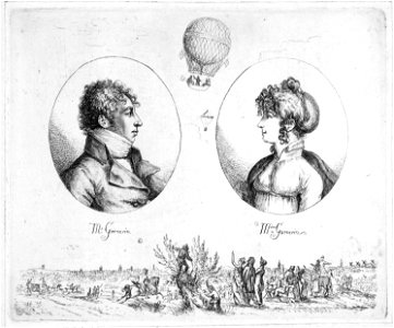 Monsieur and Madame Garnerin, by Christoph Haller von Hallerstein, (1771 - 1839)