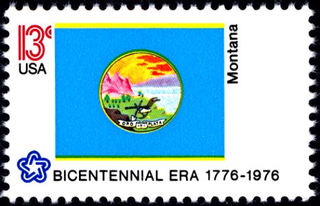 Montana Bicentennial 13c 1976 issue