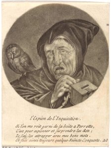 Monnik met een uil