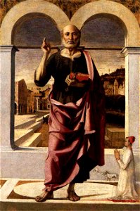 Montagna St Peter Blessing and Donor