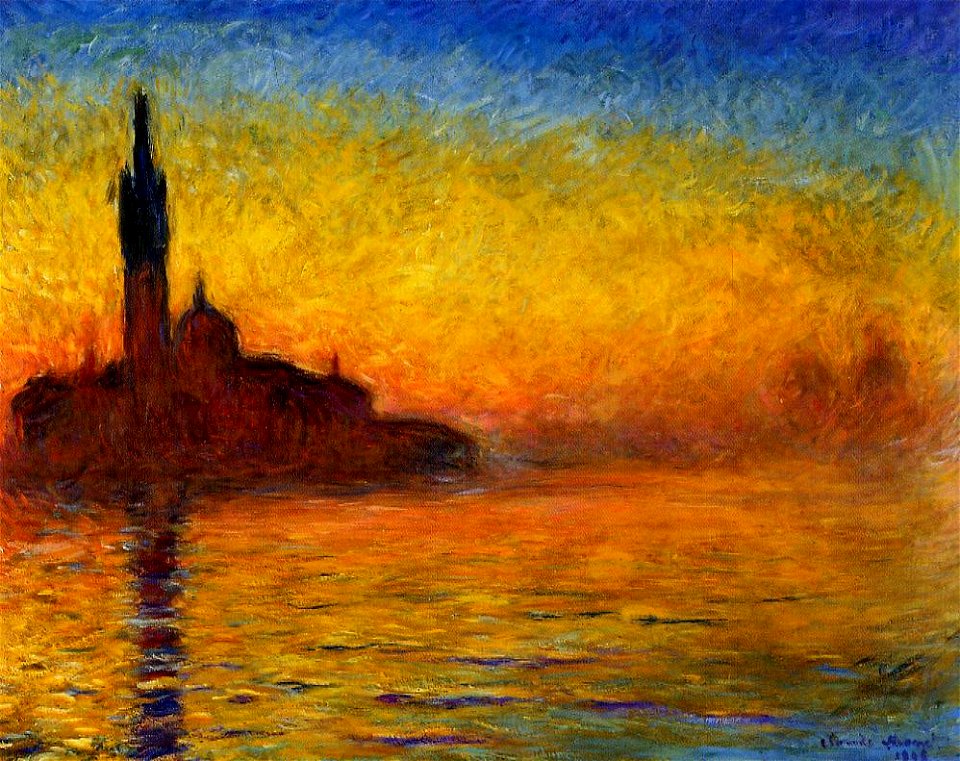 Claude Monet - Twilight, Venice