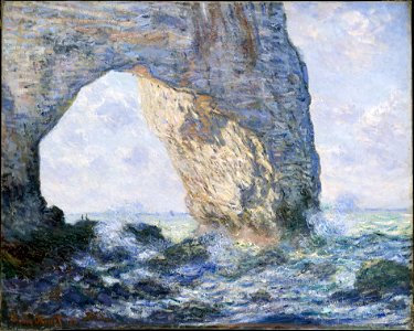 Claude Monet - La Manneporte (Étretat). Free illustration for personal and commercial use.