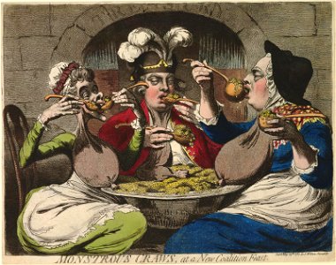 Monstrous craws, at a new coalition feast (BM 1868,0808.10314 1)