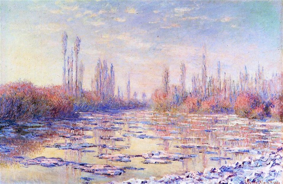Claude Monet - Les Glacons