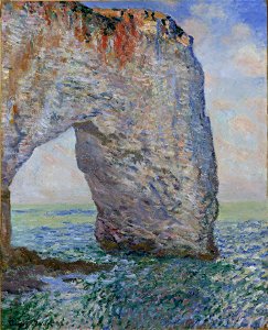 Claude Monet - La Manneporte près d'Étretat. Free illustration for personal and commercial use.