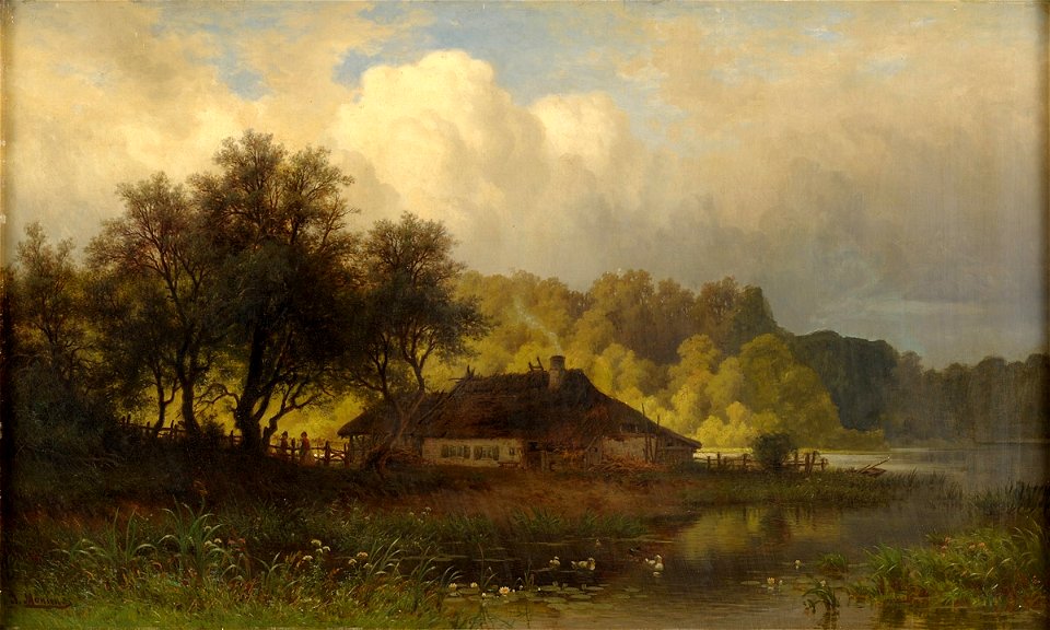 Julius Monien Die Kate am See