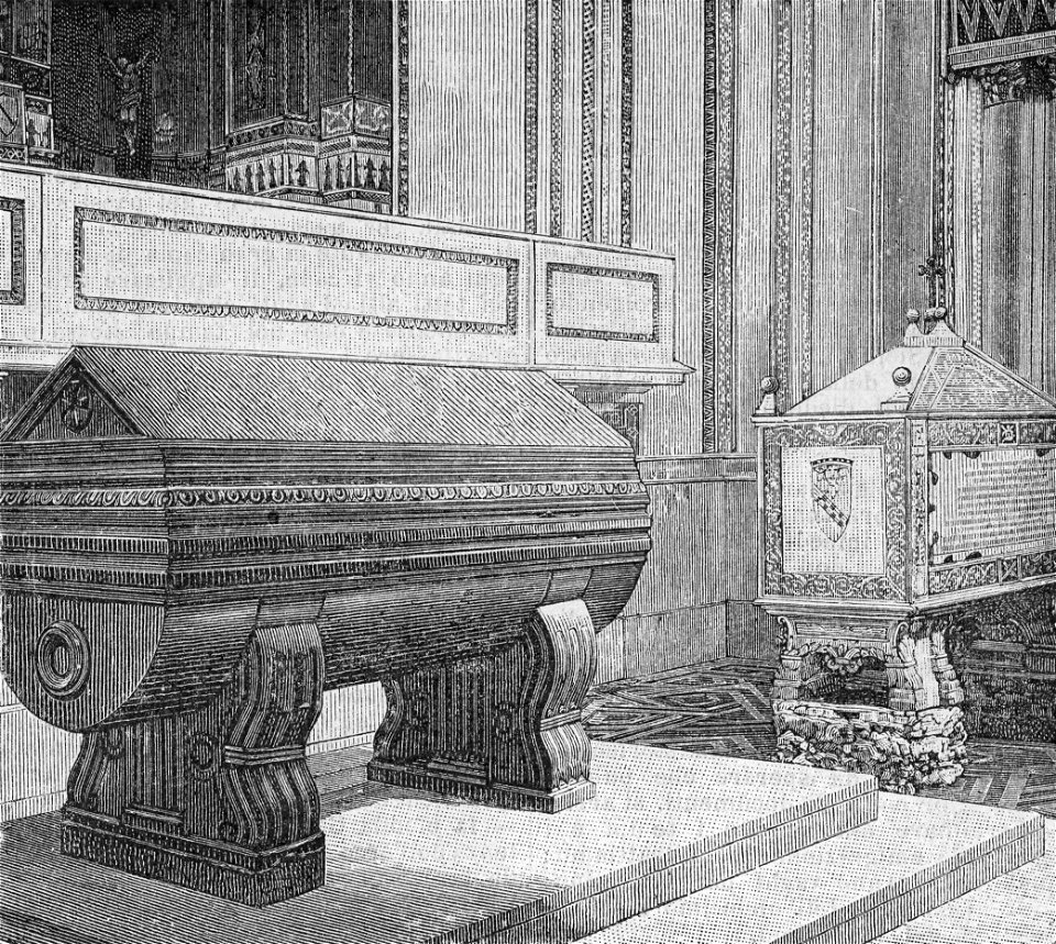 Monreale – Le tombe dei re (xilografia)