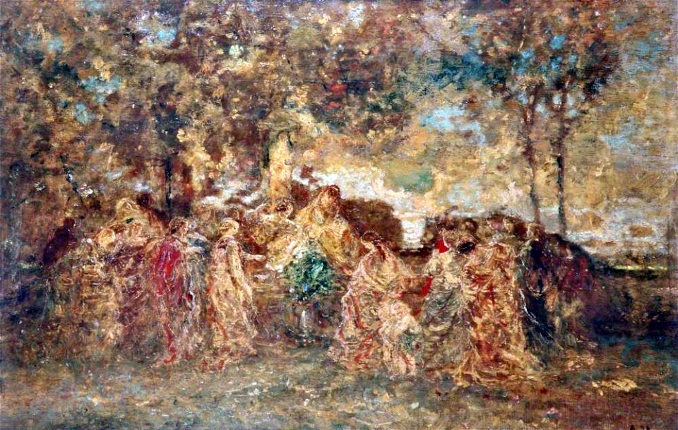 Monticelli - Scene from Boccaccio, c.1870, WAG 1126