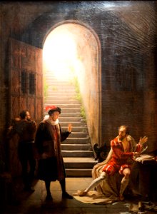 Montaigne visitant La Tasse en prison-Fleury François Richard-MBA Lyon 2014