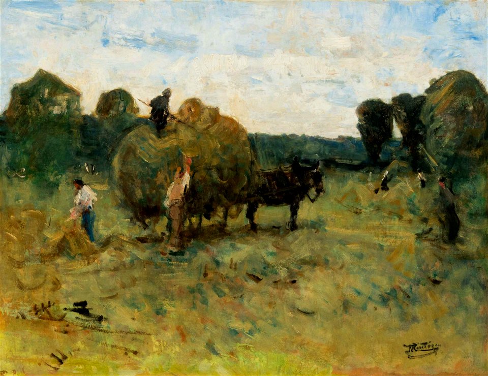 La Fenaison (Haymaking) by Pierre Eugène Montézin