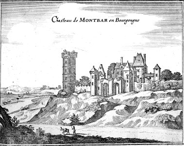 Montbar château 1656 Zeiller 14407
