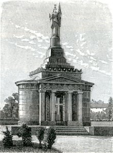 Montebello ossario dei caduti il 20 maggio 1859 xilografia di Barberis