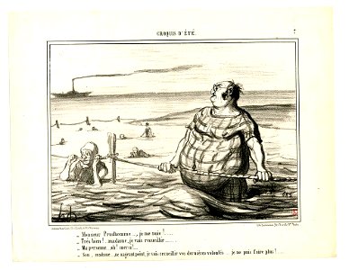 Monsieur Prudhomme, je me noie!.... (Mister Prudhomme, I'm drowning!...) (BM 1918,0511.150)