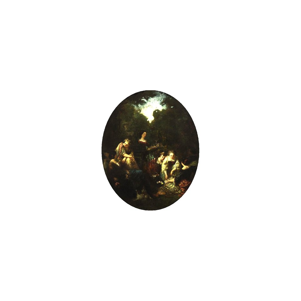 Monticelli - FIGURES IN A GARDEN, lot.192