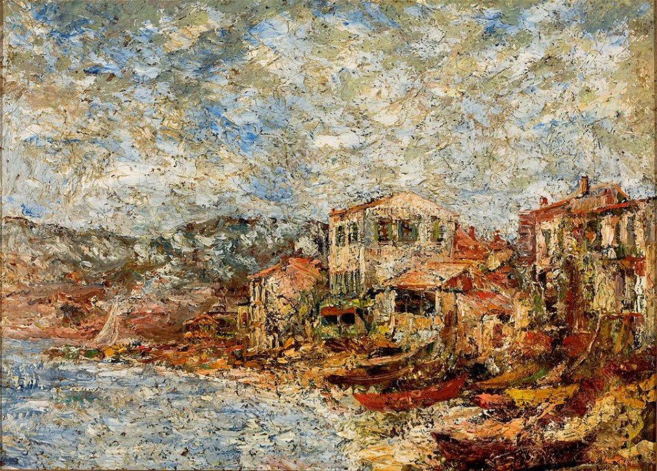 Monticelli - Marinha perto de Marselha (Aldeia Fantástica), 1880-84, MASP.00075