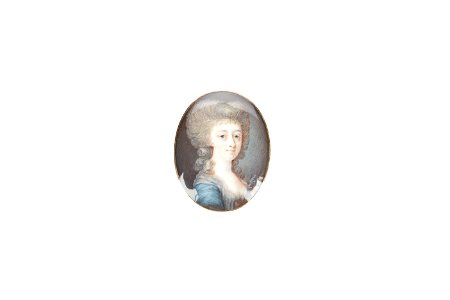 Miniatyrporträtt av drottning Hedvig Elisabeth Charlotta av Sverige(1759-1818) - Skoklosters slott - 93222