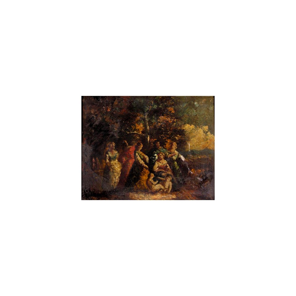 Monticelli - Company in a Wooded Glade, lot.214