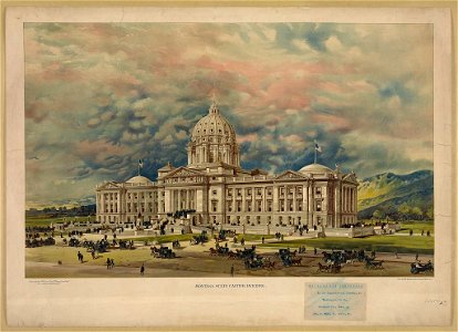 Montana state capitol building - litho. by W.E. Stephens & Co., 716 Locust St., St. Louis. LCCN2006677661