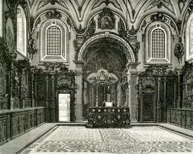 Montecassino chiesa cattedrale. Interno della sagrestia