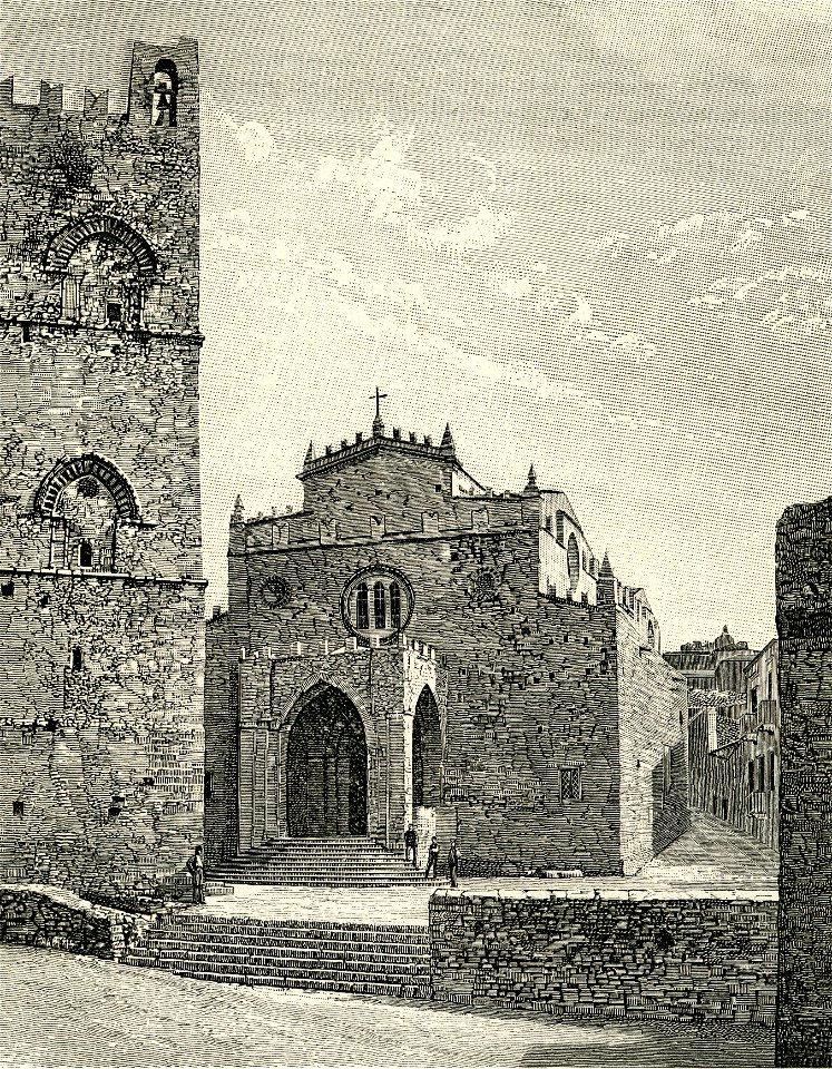 Monte San Giuliano Duomo xilografia di Barberis 1892