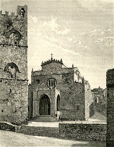 Monte San Giuliano Duomo xilografia di Barberis 1892