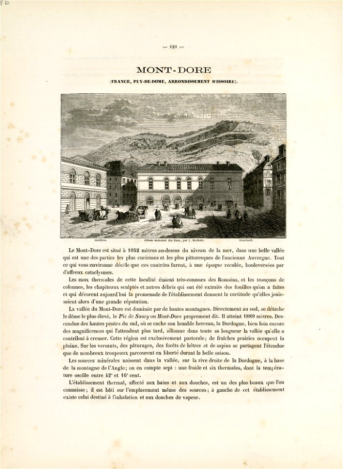 Mont-Dore - Fonds Ancely - B315556101 A BERTHIER 139