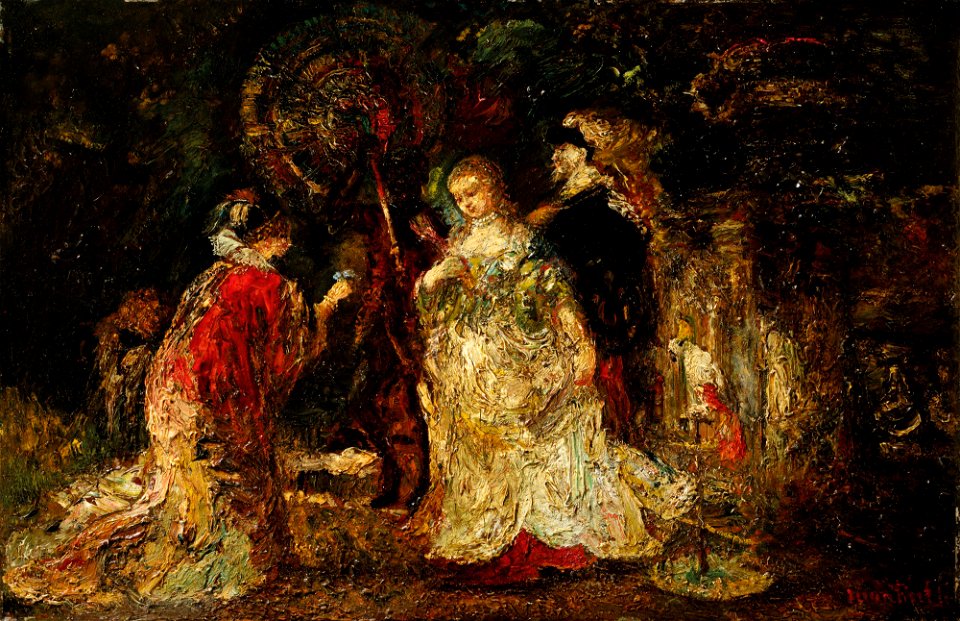 Monticelli - ELEGANT WOMEN IN A PARK, Lot 152