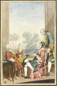 Monsieur et madame de la Chapelle, et monsieur de Lesseps, employé aux affaires étrangères