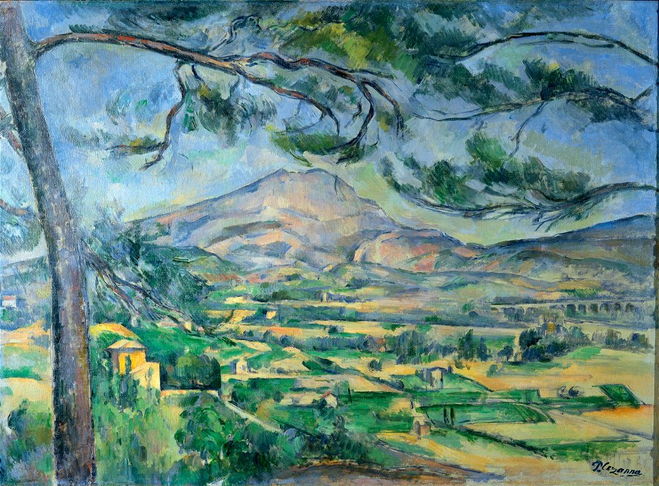Mont Sainte-Victoire with Large Pine, by Paul Cézanne