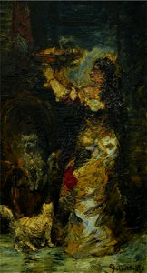 Monticelli - Woman in an interior, lot.147 (cropped)