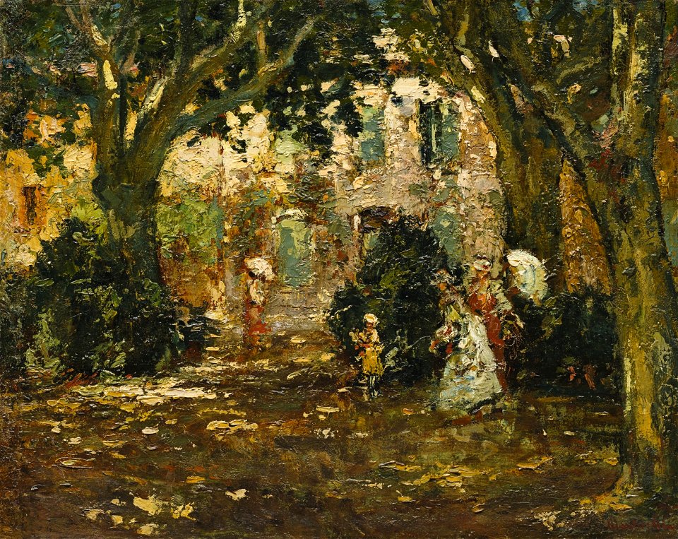 Monticelli - Women in a garden, lot.184