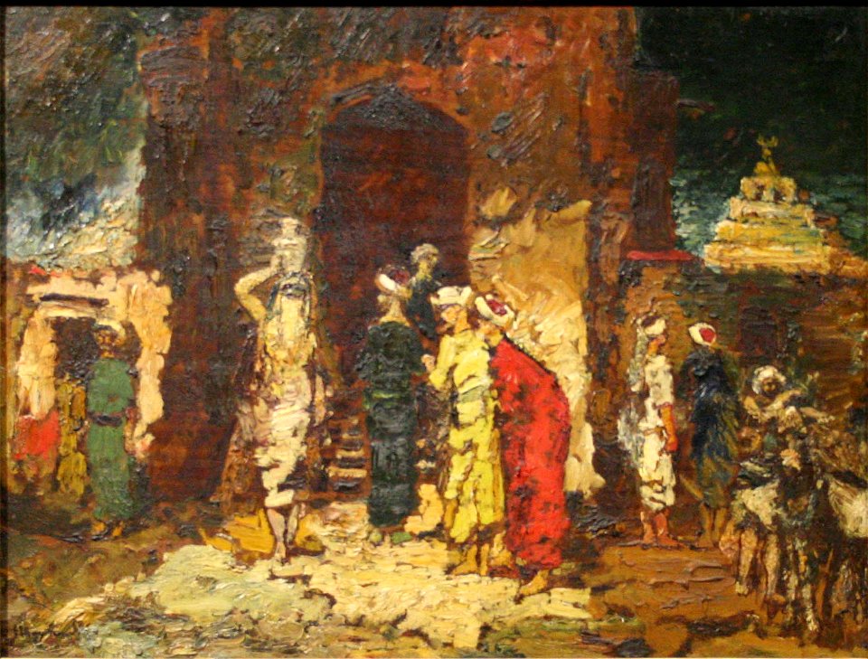 Monticelli - Turcs à la mosquée