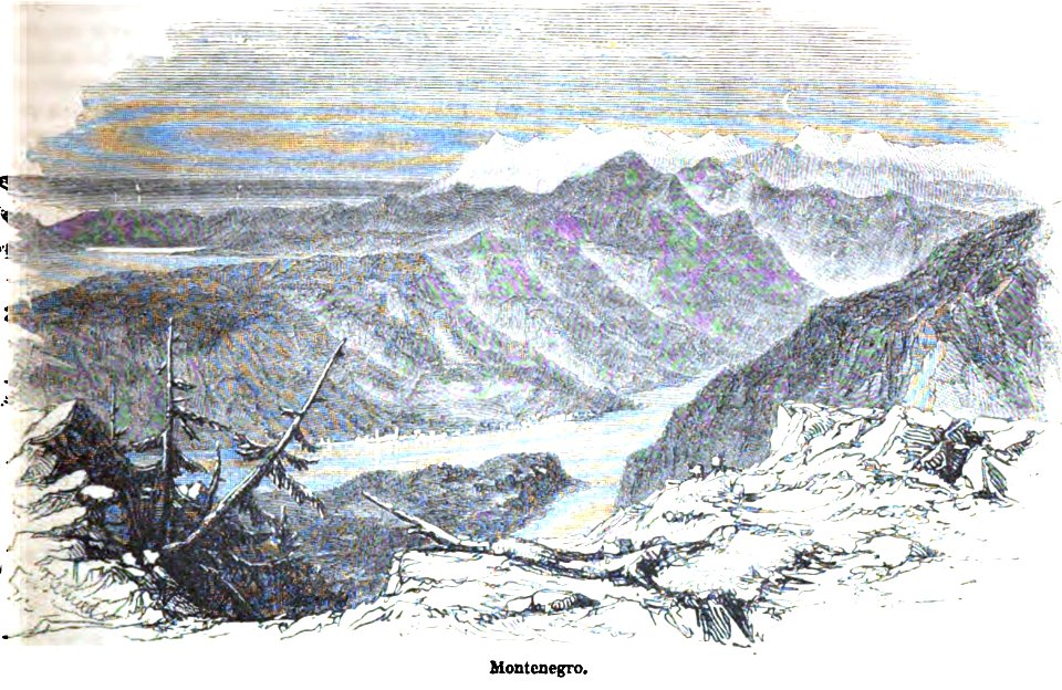 Montenegro. George Dodd. Pictorial history of the Russian war 1854-5-6