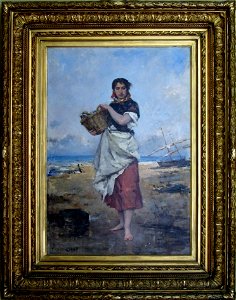 Miralles y Gallup, Francisco - La pescadora -1880 ost MMBAV fRF01