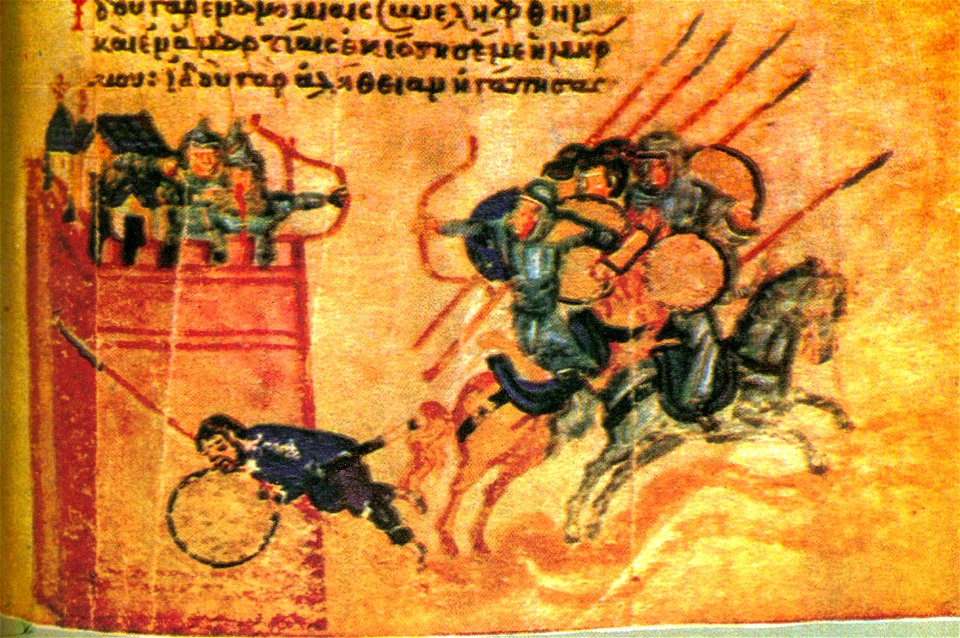 Miniature from the Chludov-psalter