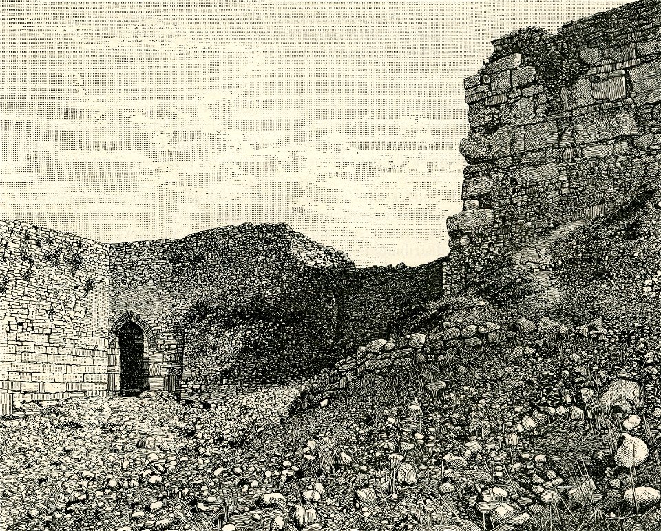 Monte San Giuliano mura ciclopiche xilografia di Barberis 1892