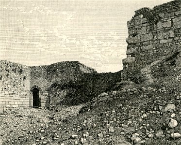 Monte San Giuliano mura ciclopiche xilografia di Barberis 1892