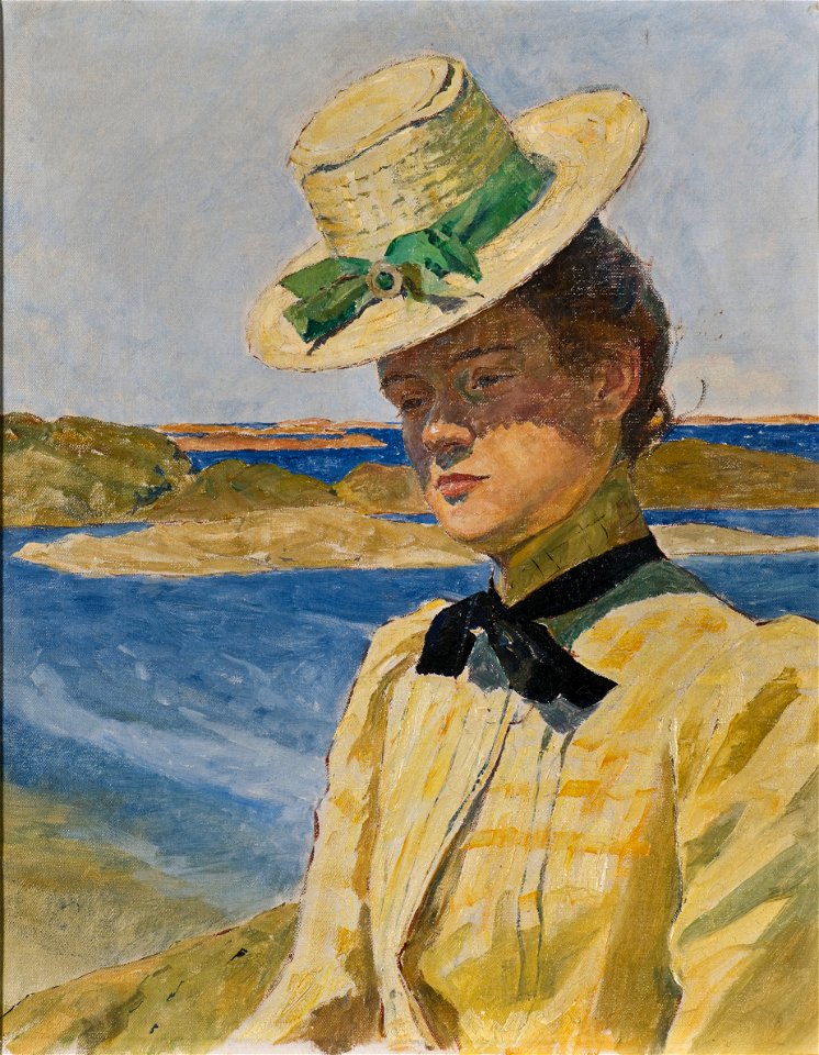 Miss Agnes Cleve (Carl Wilhelmson) - Nationalmuseum - 22406