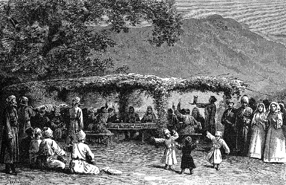 Mingrelian wedding party (Pranishnikoff, 1884)