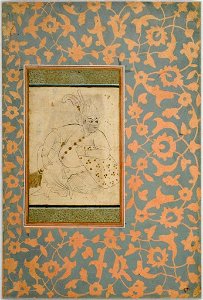 Mir Musavvir, A Portly Courtier, ca 1530, Harvard Art Museums